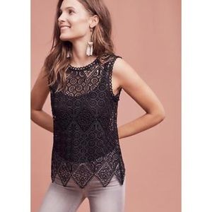 Anthro Lacework Top by Deletta Size: M NWOT